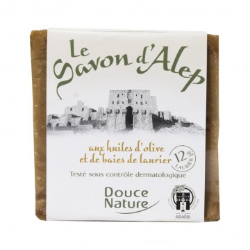 Pastilla Jabon Alepo 12% Laurel Bio 200g Douce Nature