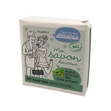 Pastilla Jabon Aceite de Oliva Fig Tree Bio 100g Secrets de Provence