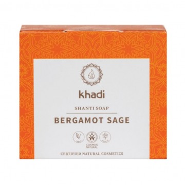 Jabon Shanti Bergamota y Salvia Vegan 1ud Khadi