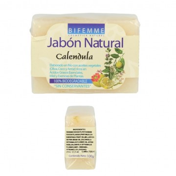 Jabon Natural de Calendula Afecciones Piel Bio 1ud Bifemme