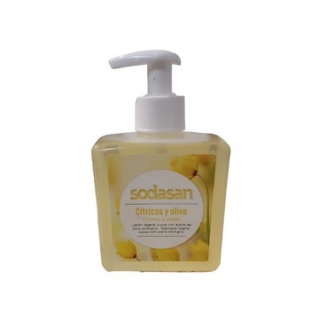 Jabon Manos Citrus Oliva con dosificador 300ml Sodasan