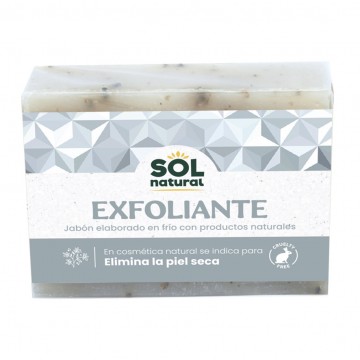 Jabon Exfoliante en Pastilla 100g Solnatural