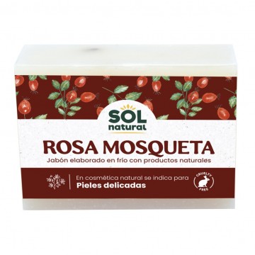 Jabon de Rosa Mosqueta Cicatrizante 1ud Solnatural