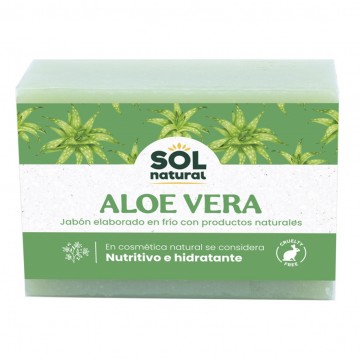 Jabon de Aloe Vera Hidratante Bio 100g Solnatural