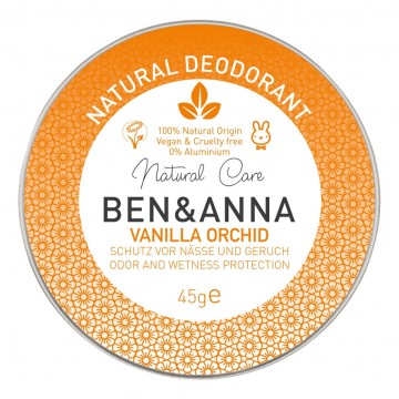 Desodorante Vainilla Lata Orchid Eco Vegan 45g Ben & Anna