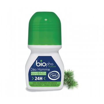 Desodorante Masculino de Alumbre Bio 50ml Biopha Organic