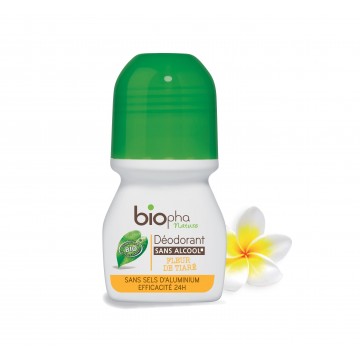 Desodorante de Alumbre Flor de Tiare Bio 50ml Biopha Organic