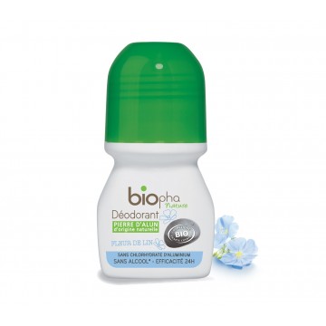 Desodorante de Alumbre Flor de Lino Bio 50ml Biopha Organic