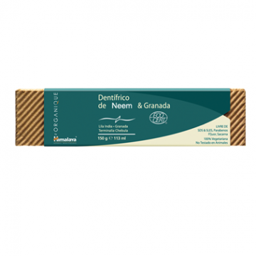 Dentifrico Neem y Granada Eco 150g Organique By Himalaya