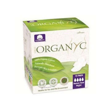 Compresa Noche Alas Bio Vegan 10uds Organyc