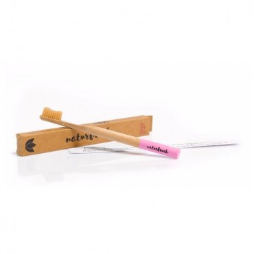 Cepillo Dientes para Adulto Rosa 1ud Naturbrush