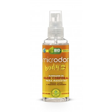 Microdor Eliminador de Olor Corporal para Mascotas Bio 75ml Bactemia