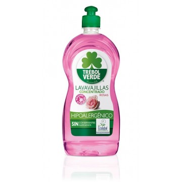 Lavavajillas Concentrado Rosas Eco 750ml Trebol Verde