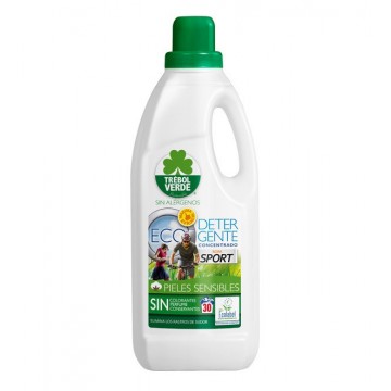 Detergente Concentrado Ropa deporte Eco 1.5L Trebol Verde