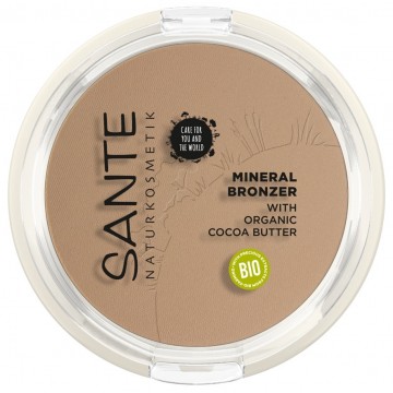 Maquillaje Polvo Bronceador 2 en 1 Light Medium Bio 9g Sante