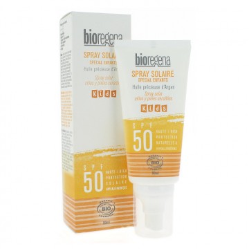 Spray Solar Niños y Pieles Sensibles SPF50 Bio 90ml Bioregena