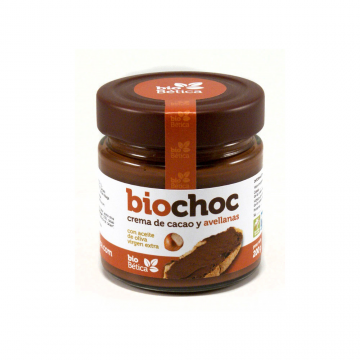 BIOCHOC CREMA DE CACAO AVELLANA BIO 200GR CRISTAL