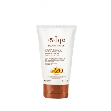 Crema Solar Proteccion Media SPF20 Vegan 150ml Lepo