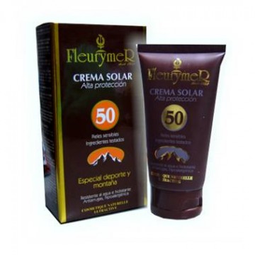 Crema Solar Facial SPF50 Especial deporte y Montaña 80ml Fleurymer