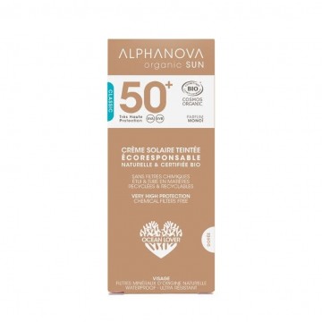 Crema Solar Facial Bio SPF50+ con Color Bio 50ml Alphanova