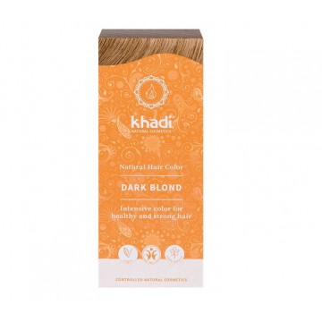 Tinte Natural Rubio Oscuro 100% Vegetal Vegan 100g Khadi