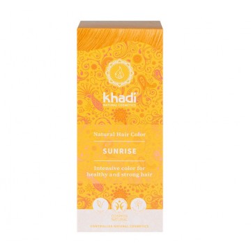 Tinte Natural Rubio Amanecer Miel 100% Vegetal Vegan 100g Khadi