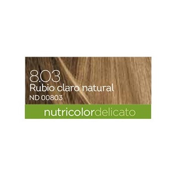 Tinte Delicato Rubio Claro Natural 8.03 140ml Biokap