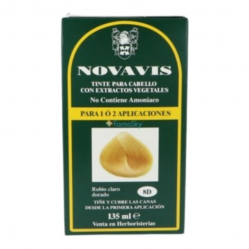 Tinte 8D Rubio Claro Dorado 120ml Novavis