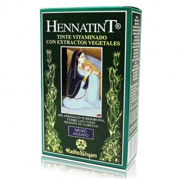 Hennatint Negro Azulado 60ml Radhe Shyam