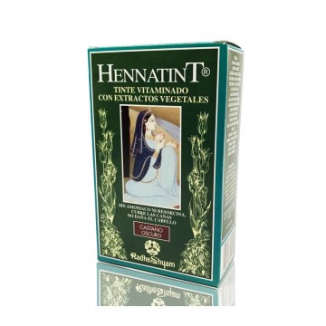 Hennatint Castaño Oscuro Vegan 60ml Radhe Shyam