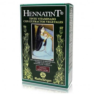 Hennatint Castaño Medio Caoba 60ml Radhe Shyam