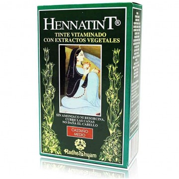 Hennatint Castaño Medio 60ml Radhe Shyam