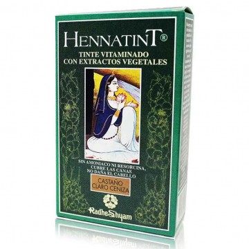 Hennatint Castaño Claro Ceniza 60ml Radhe Shyam