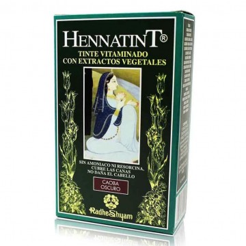 Hennatint Castaño Caoba Oscuro 60ml Radhe Shyam