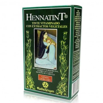 Hennatint Castaño Caoba Claro 60ml Radhe Shyam