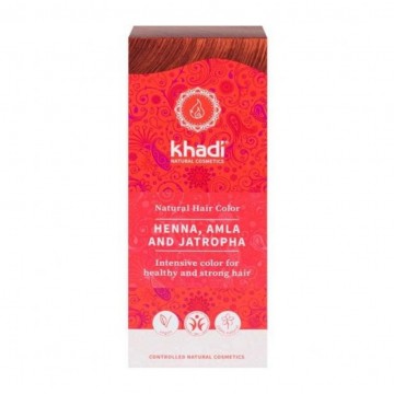 Henna Natural con Amla y Jatropha Vegan 100g Khadi