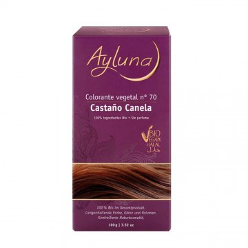 Colorante Vegetal Nº70 Castaño Canela Bio Vegan 100g Ayluna