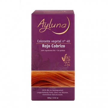 Colorante Vegetal Nº40 Rojo Cobrizo Bio Vegan 100g Ayluna