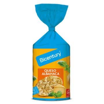 Tortitas Maiz Sabor Queso Albahaca 123.5g Bicentury