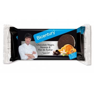 Tortitas de Arroz Chocolate Negro Naranja y Flor Azahar 132g Bicentury