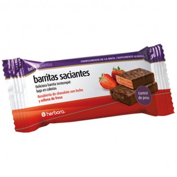 Barritas Saciantes de Fresa 24uds Herbopuntia Herbora