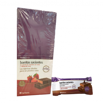 Barritas Saciantes de Fresa 24uds Herbopuntia Herbora