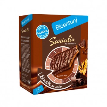 Barritas Saciantes de Cereales y Chocolate Negro Sarialis 120g Bicentury