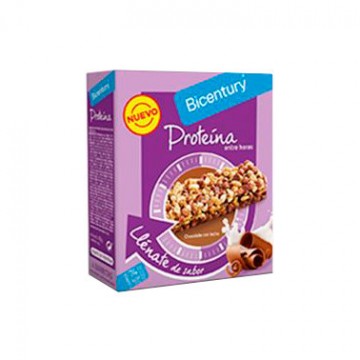 Barritas Proteicas de Cereales y Chocolate con Leche 12uds Bicentury