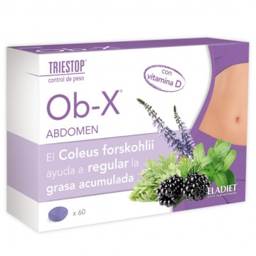 Triestop Ob-X Abdomen Vitamina D SinGluten 60comp Eladiet