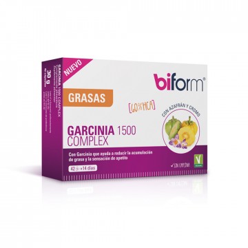 Garcinia 1500 complex Grasas Vegan 42caps Biform