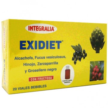 Exidiet con fructosa 20 Viales Integralia