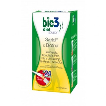 Bie3 Diet Solution Pierde Peso SinGluten 24 Sticks Bio 3