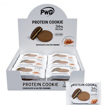 Protein Cookies Choco y Salted Caramel 30g x18uds PWD