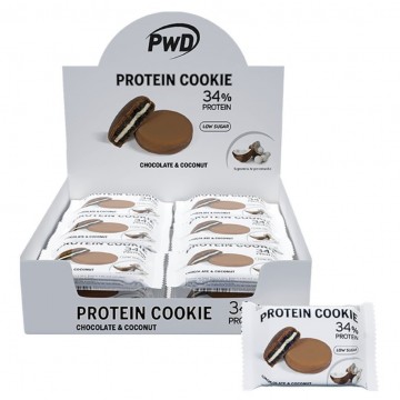 Protein Cookies Choco Coconut 30g x18uds PWD